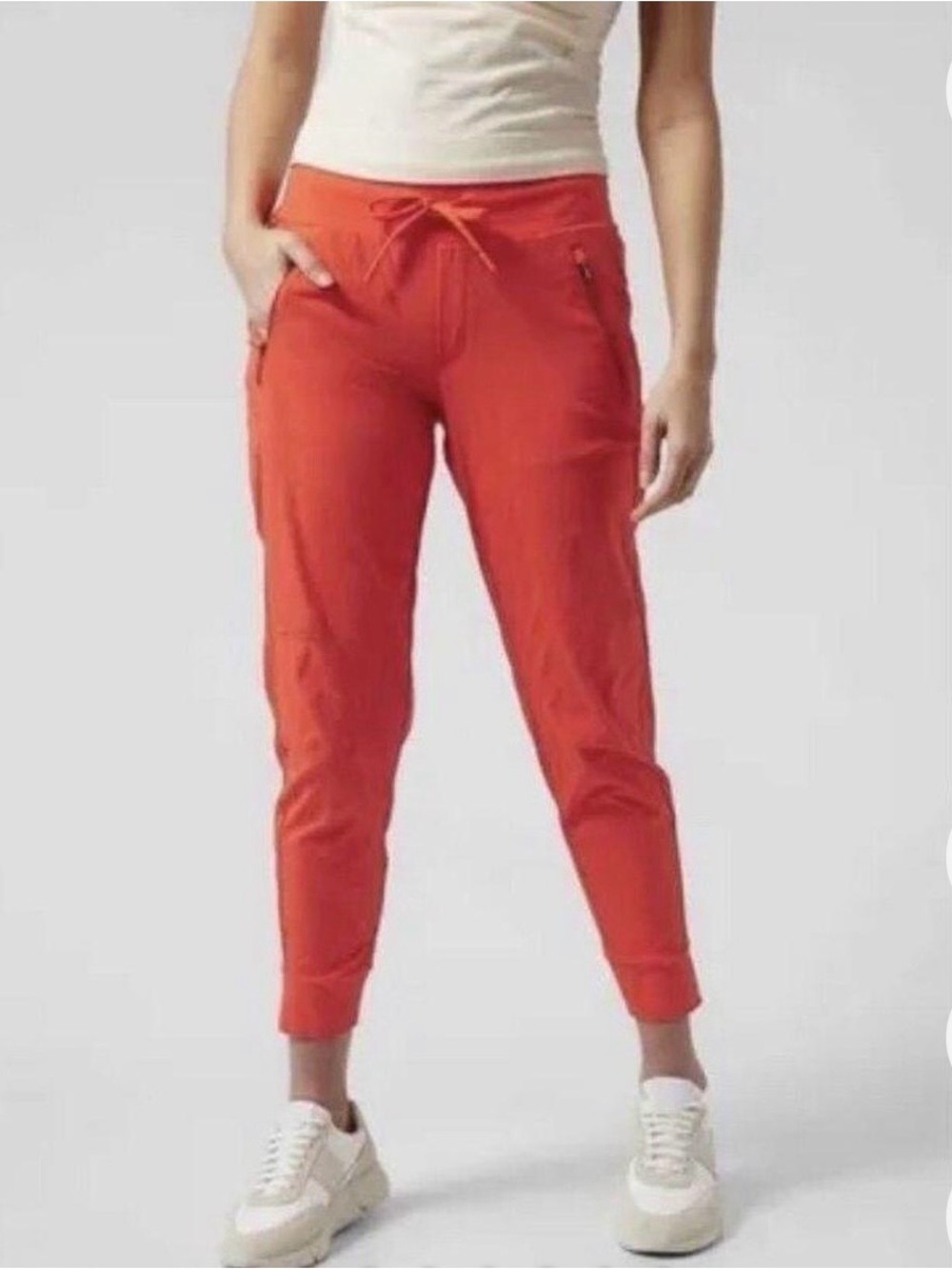 Athleta Trekkie North Jogger Pants red orange 8 T